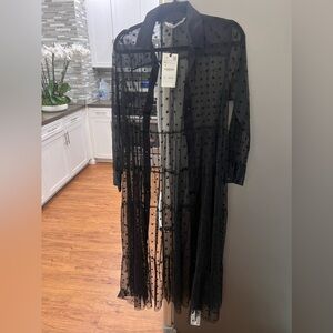 Brand new Zara see through polka dot dress, never been worn size xs